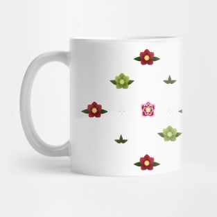 Hellebore Winter Flower Seamless Pattern Mug